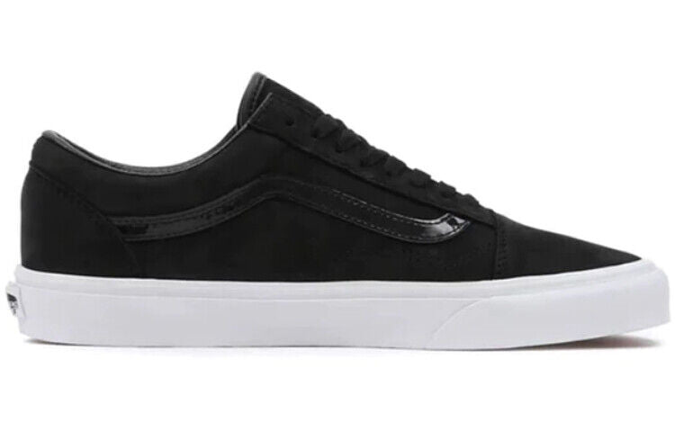 Vans Unisex Old Skool Trainers / Matte Shine Black True White / RRP £75