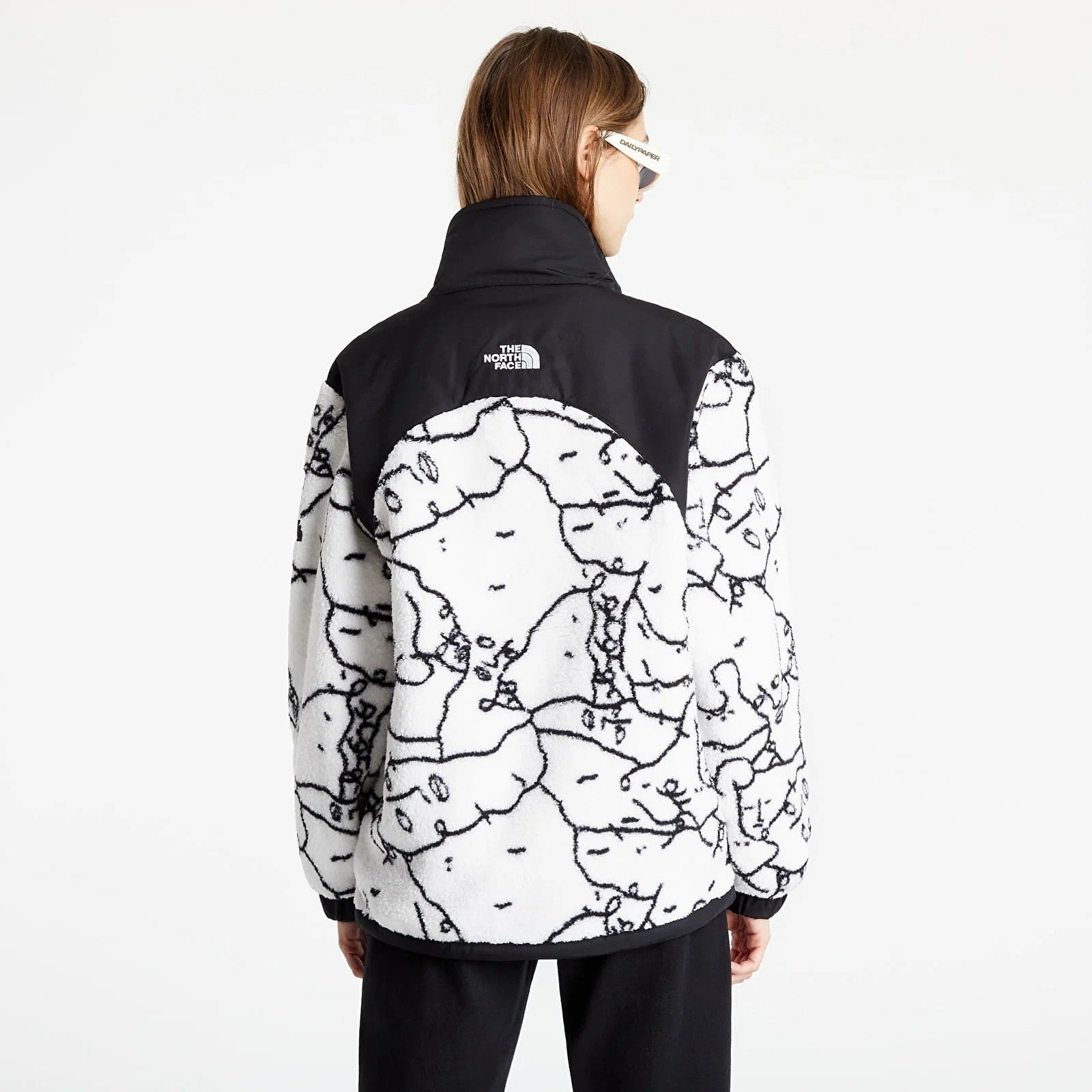 The North Face Womens Black Box Oversized Sherpa Fleece / TNF White / RRP £155
