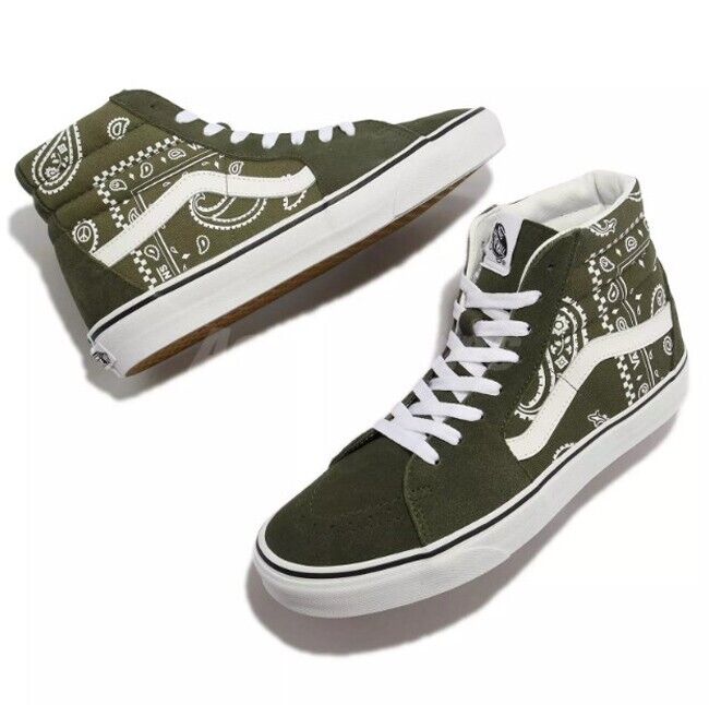 Vans Mens Sk8-Hi 'Peace Paisley - Grape Leaf' / RRP £80
