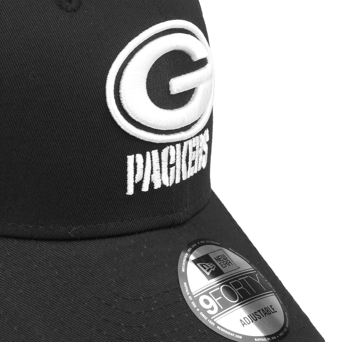 New Era Green Bay Packers NFL 9FORTY Cap / Black White / RRP £24