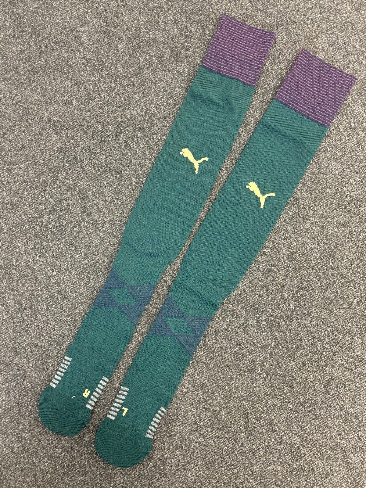 Puma Mens Italy Third Football Sock / 2020-21 / Green / RRP £19