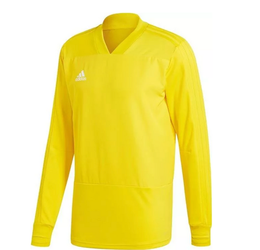 Adidas Mens Condivo 18 Long Sleeve Top / Yellow / RRP £50