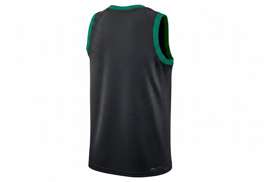Nike Jordan Mens Boston Celtics Basketball Vest / Black Green / Blank / RRP £90