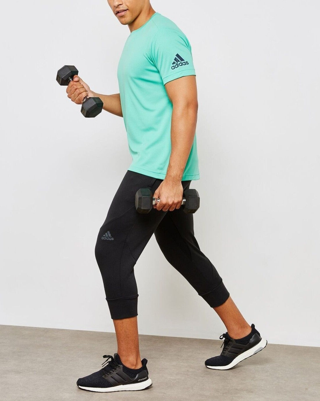 Adidas Mens Freelift Chill Workout Running T-Shirt / Green / RRP £37