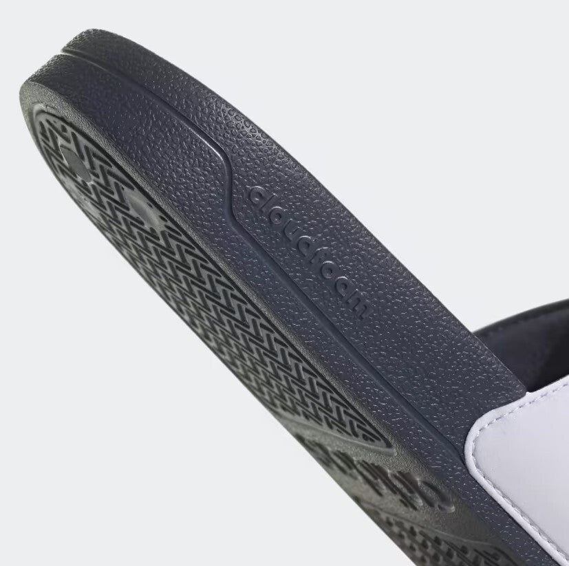 Adidas Women’s Adilette Shower Slides / White Navy Gold / RRP £30