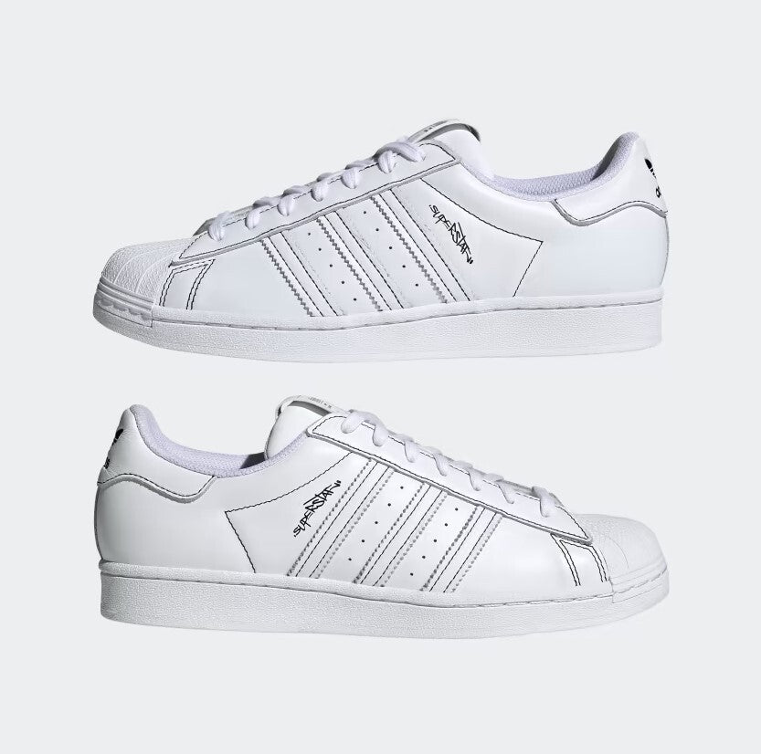 Adidas Mens Superstar Sneakerella Trainers / White Black / RRP £80