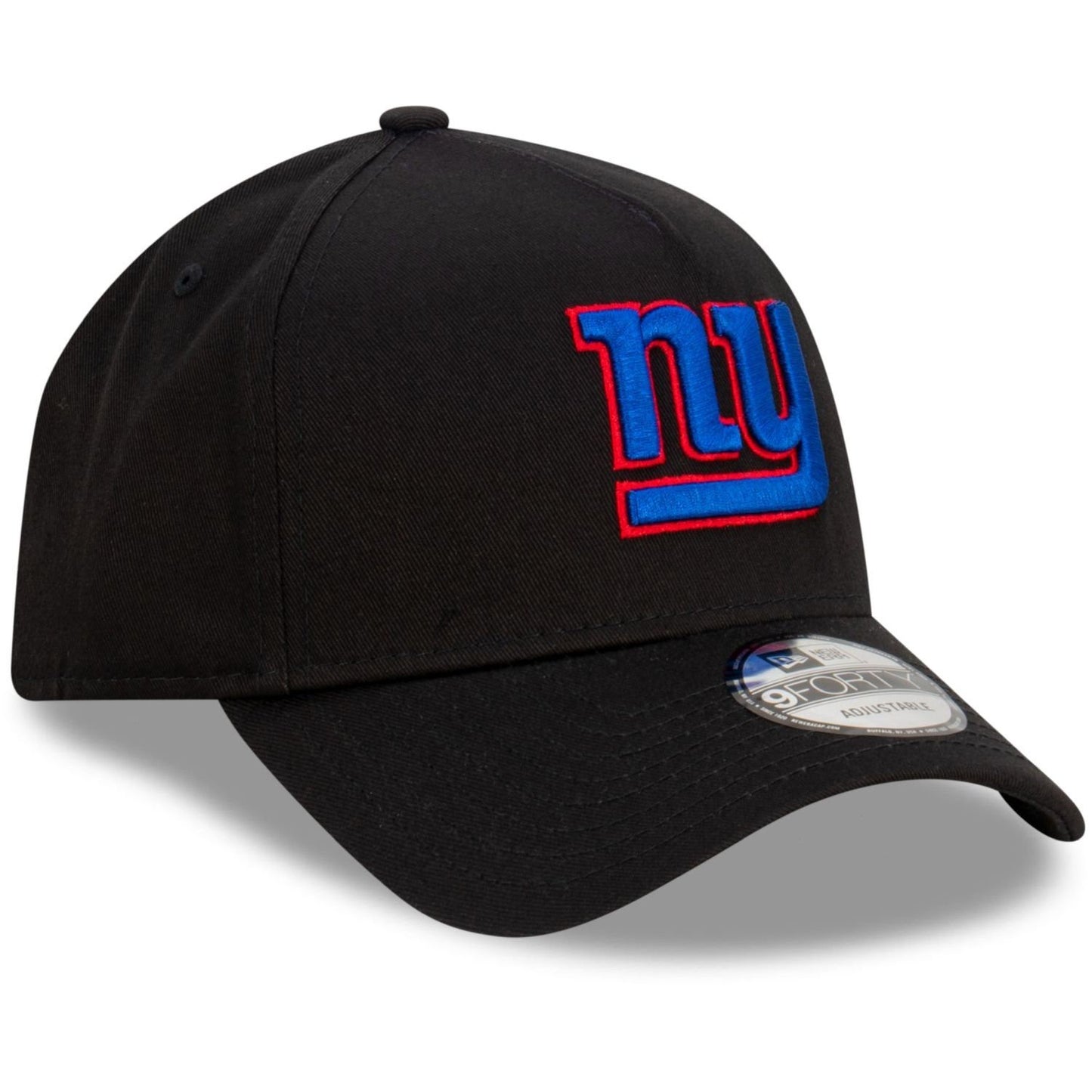 New Era Adult New York Giants 9Forty A-Frame Adjustable Cap / Black Blue/RRP £27