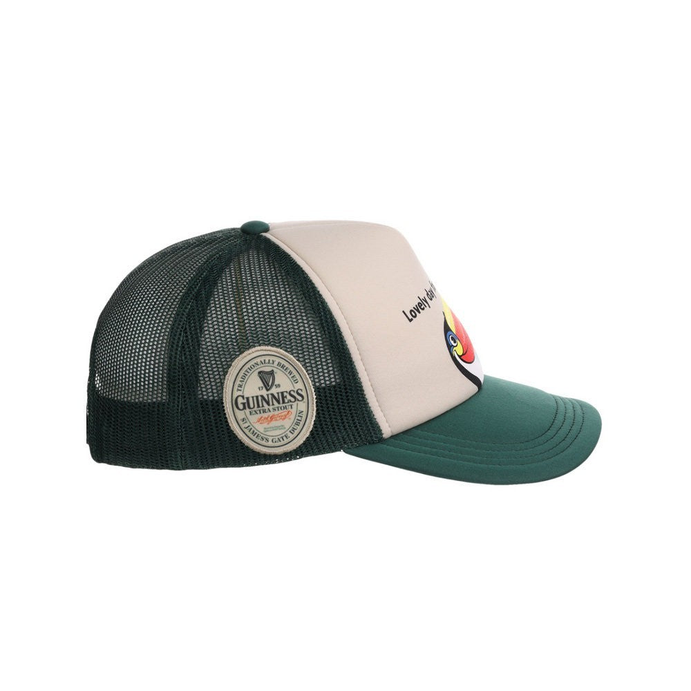 Guinness Adult Lovely Day For A Guinness Trucker Cap / Tan Green / RRP £32