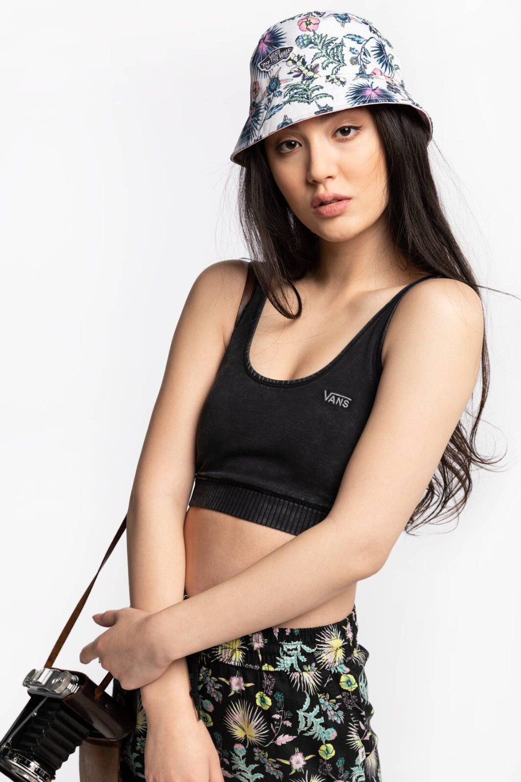 Vans Womens Concrete Bralette Tank / Black / RRP £30