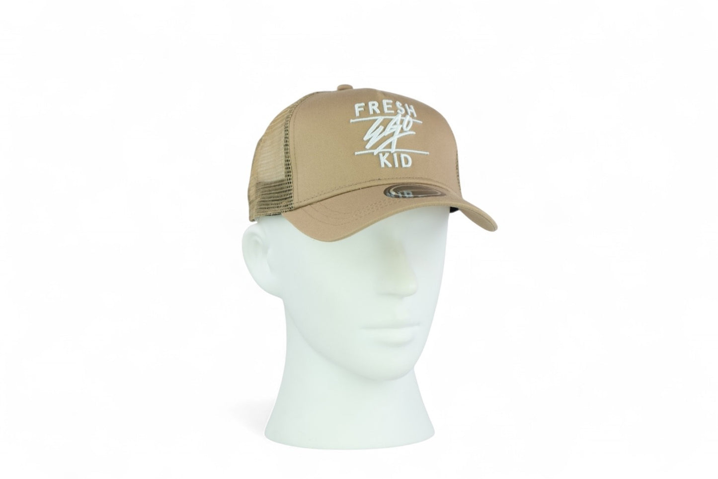 Fresh Ego Kid Mesh Core Trucker / Beige White / RRP £35