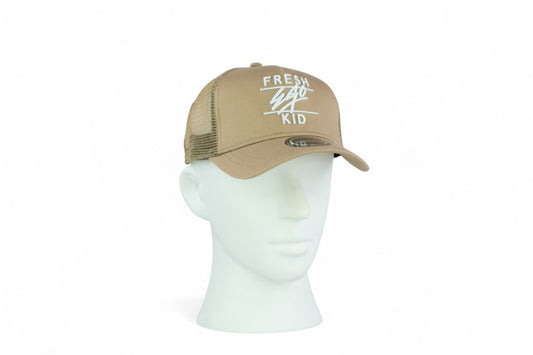 Fresh Ego Kid Mesh Core Trucker / Beige White / RRP £35