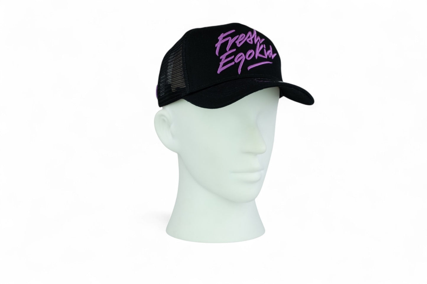 Fresh Ego Kid Script Trucker Cap / Black Pink / RRP £35
