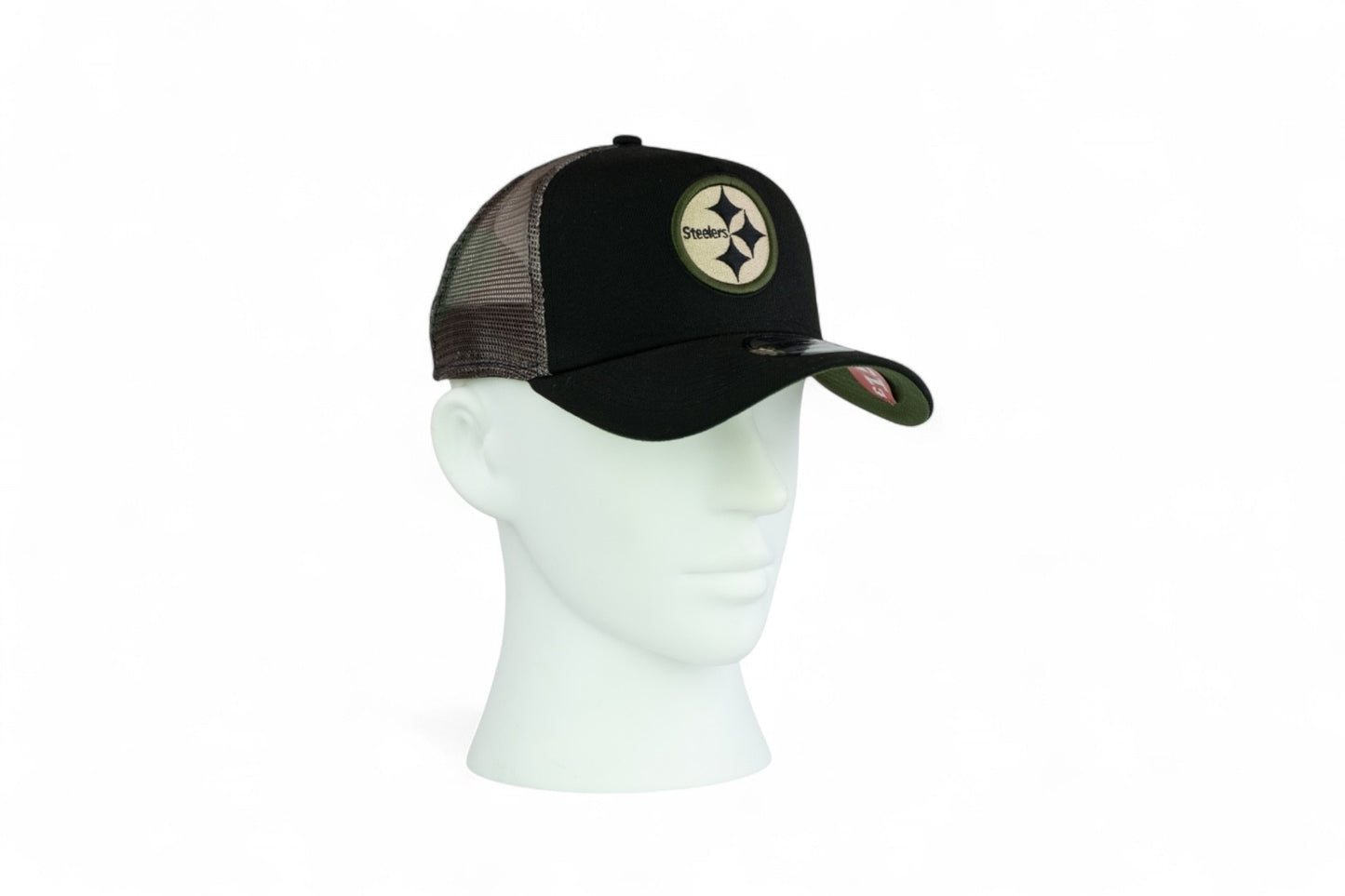 New Era Pittsburgh Steelers NFL Woodland Trucker Cap / Camo Black / RRP £35