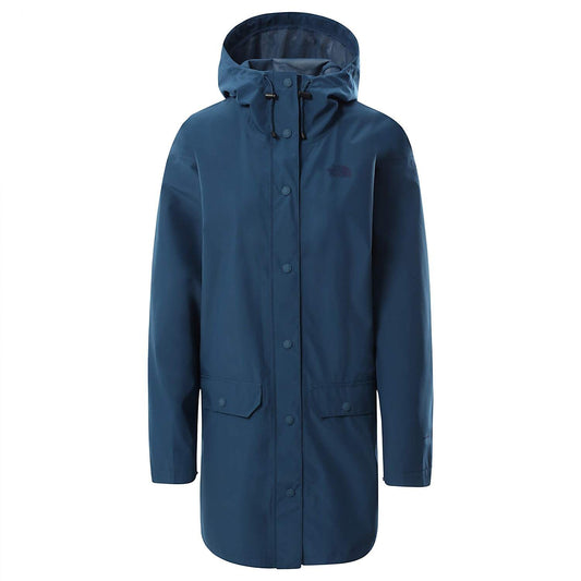 The North Face Womens Woodmont Rain Jacket / Monterey Blue / RRP £235