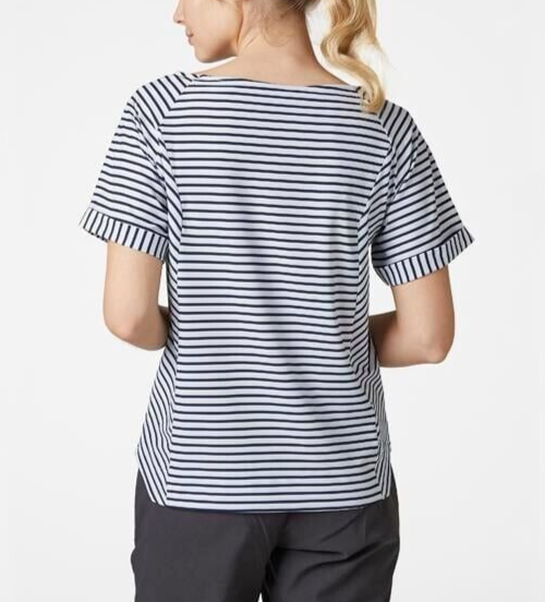 Helly Hansen Women's Thalia T-Shirt / White Navy Stripe / RRP £50