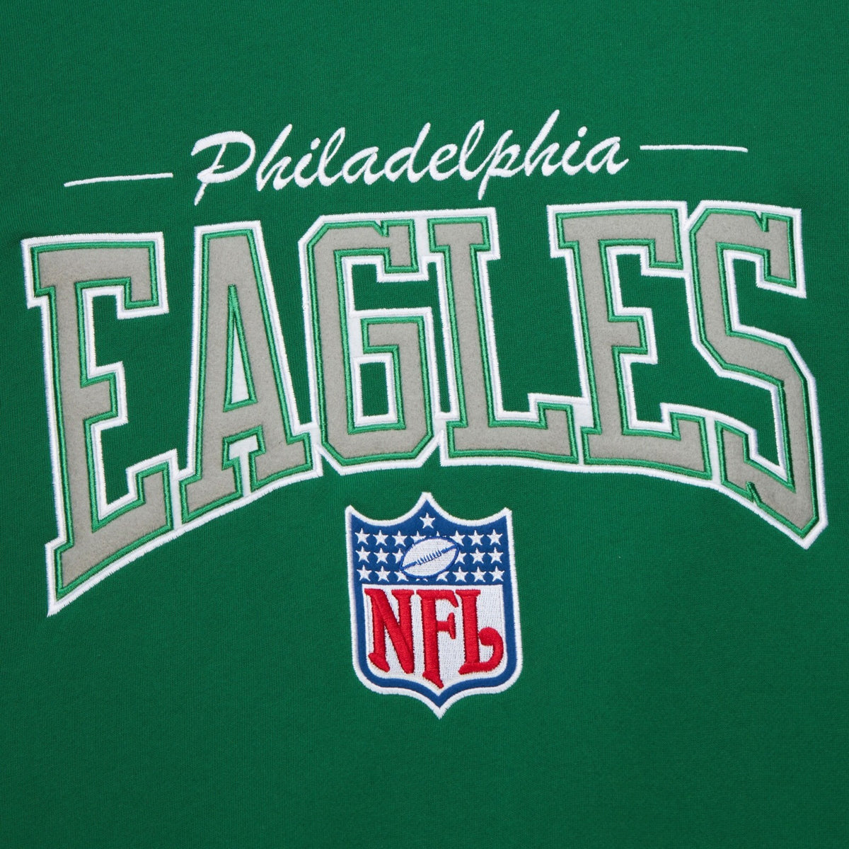 Mitchell & Ness Philadelphia Eagles There & Back 2.0 Crew Fleece Sweater/RRP £75