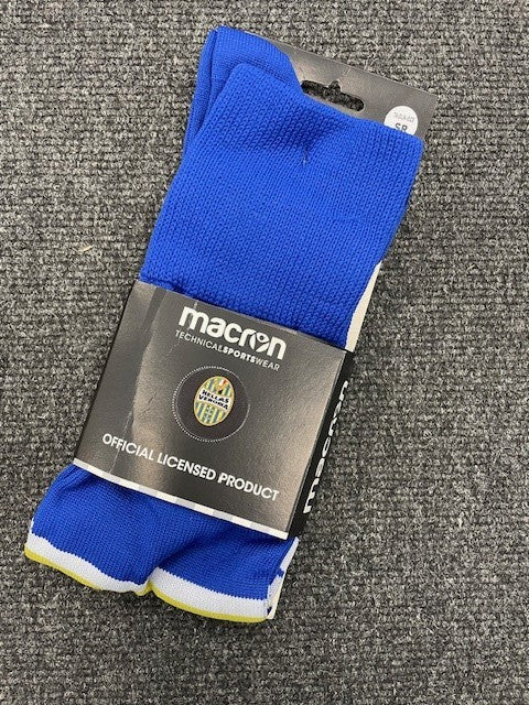 Macron Men's Hellas Verona Home Football Socks / 18-19 / Blue / RRP £15