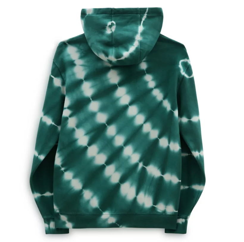 Vans Mens Logo Tie Dye Hoodie / Green / RRP £70