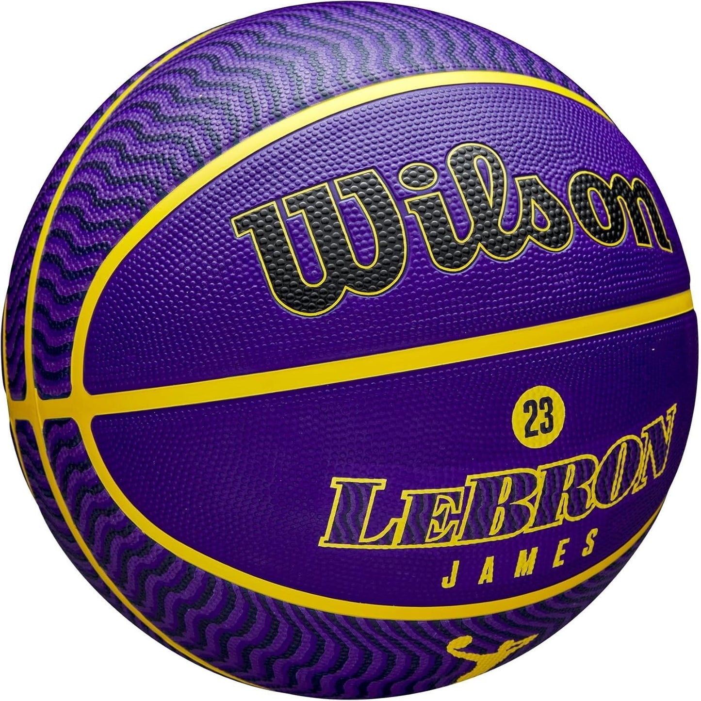 Wilson NBA Player Icon LA Lakers LeBron James Basketball / Purple / RRP £39
