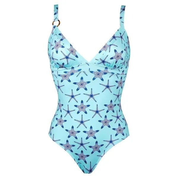 Vilebrequin Swimsuit / Feeric Light Blue Starfish / Womens / RRP £195