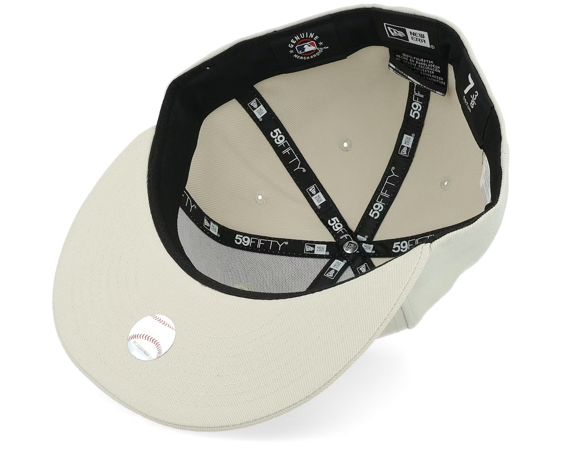 New Era New York Yankees 59Fifty Fitted Cap / Stone White / RRP £34
