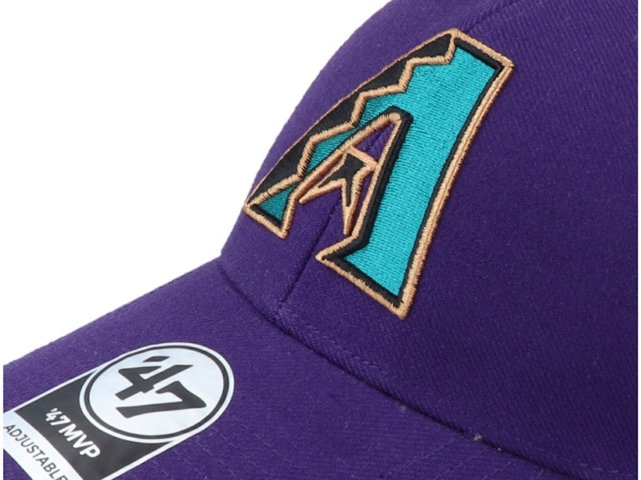 47 Brand Adult Arizona Diamondbacks MLB Coop MVP Cap / Purple / RRP £28