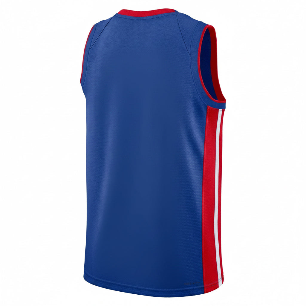 Nike Men's Detroit Pistons Blank Icon Swingman Vest / Blue Red / RRP £90