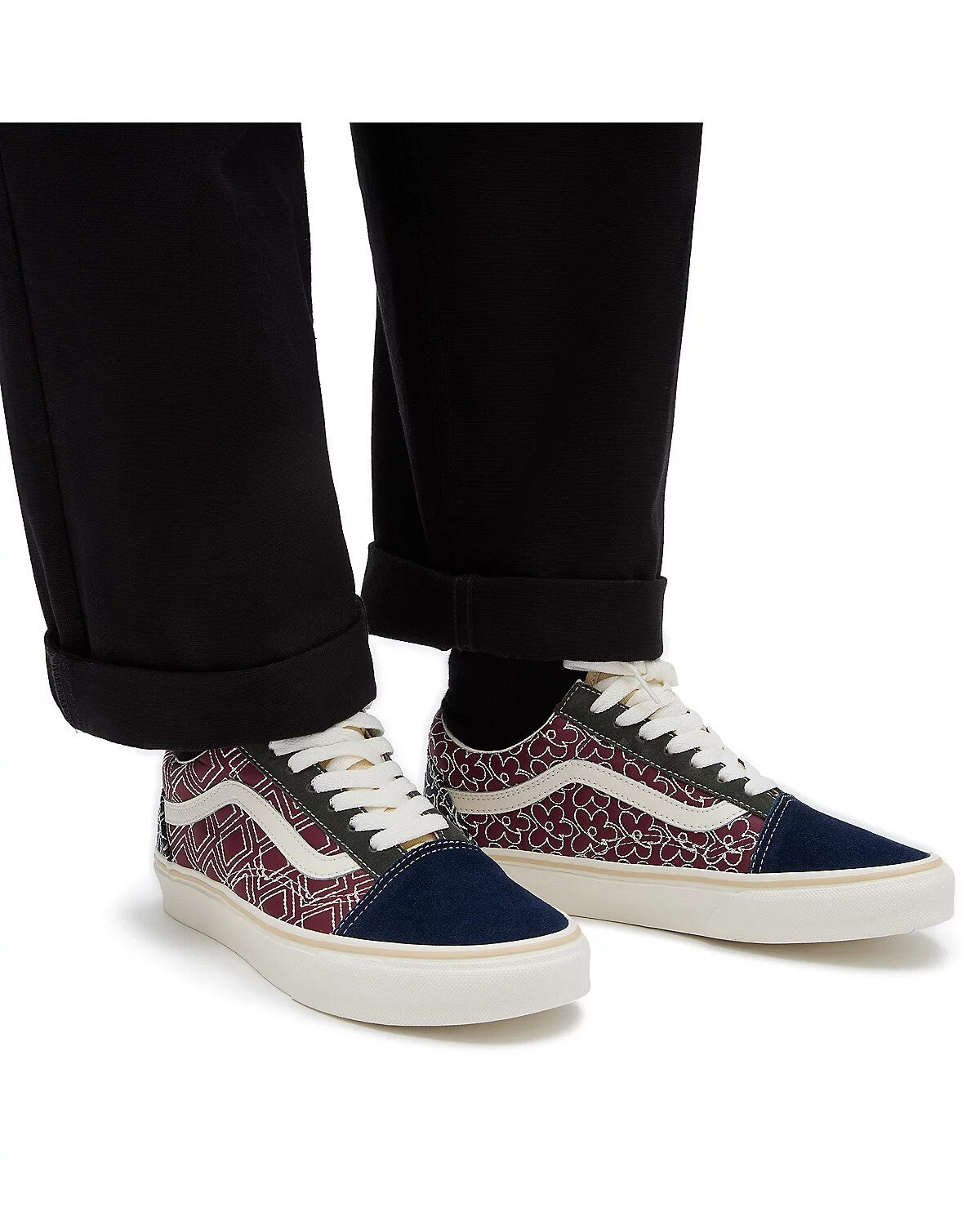 Vans Old Skool Trainers / Navy Red Green / RRP £70