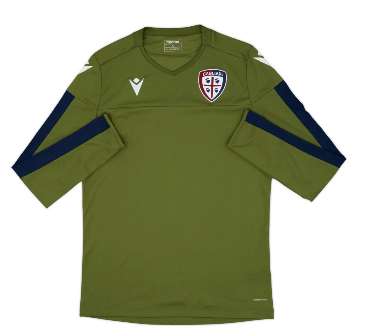 Macron Cagliari Men's Football Training Top / Green / RRP £40