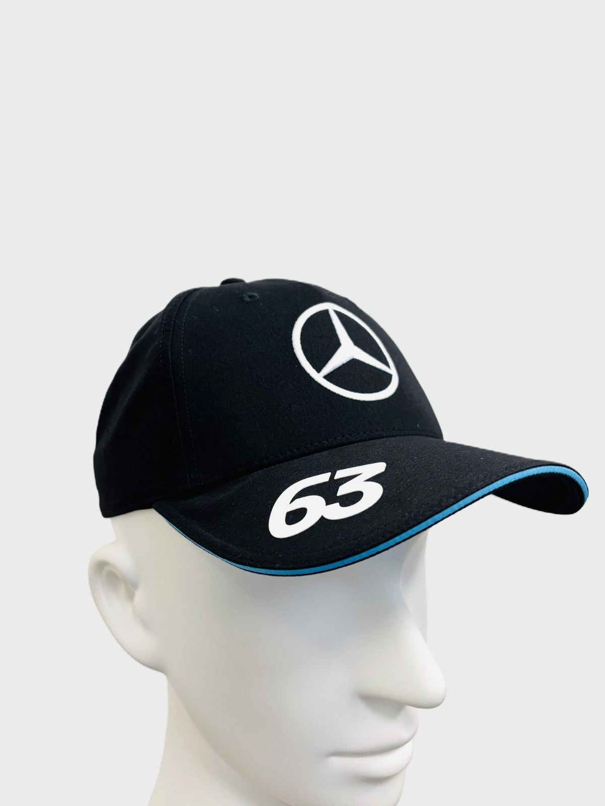 Mercedes Benz F1 Driver Hat / #GR63 / George Russell / Black / RRP £42