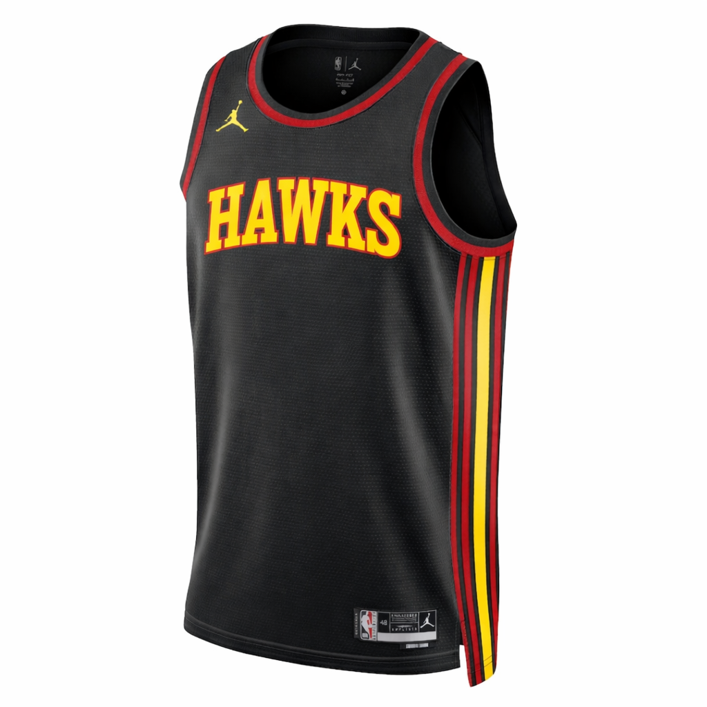 Nike Jordan Atlanta Hawks Basketball Vest Jersey / Blank / Black / RRP £90