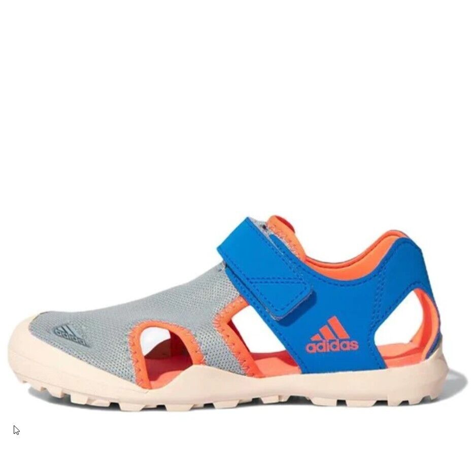 Adidas Kids Captain Toey Sandals / Grey Blue Orange / RRP £43