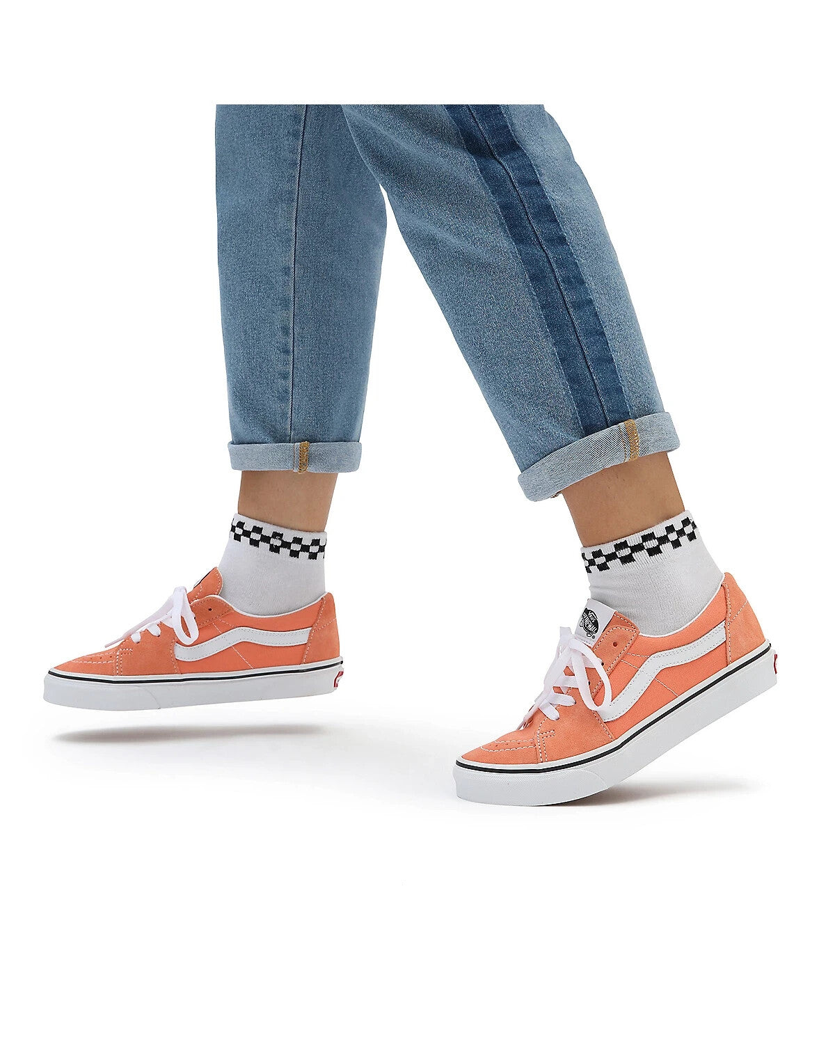 Vans Unisex Sk8 Low Trainers / Melon Orange White / RRP £65