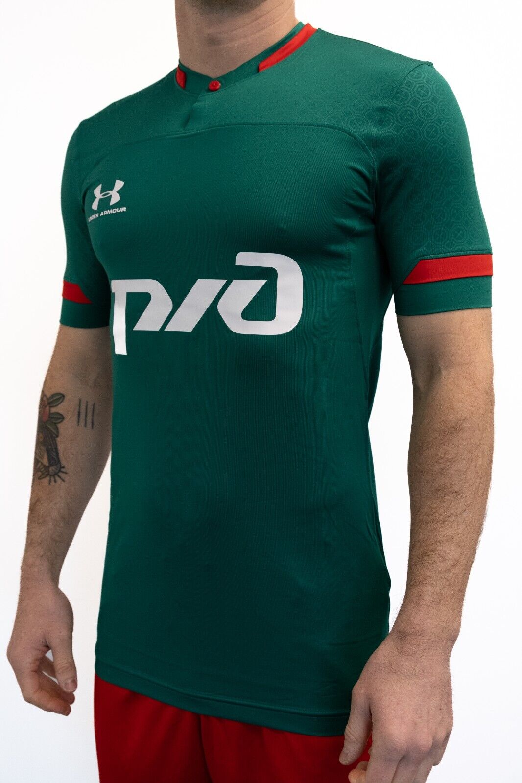 Under Armour 19-20 Lokomotiv Moscow Authentic Home Shirt / Green / Mens /RRP£115