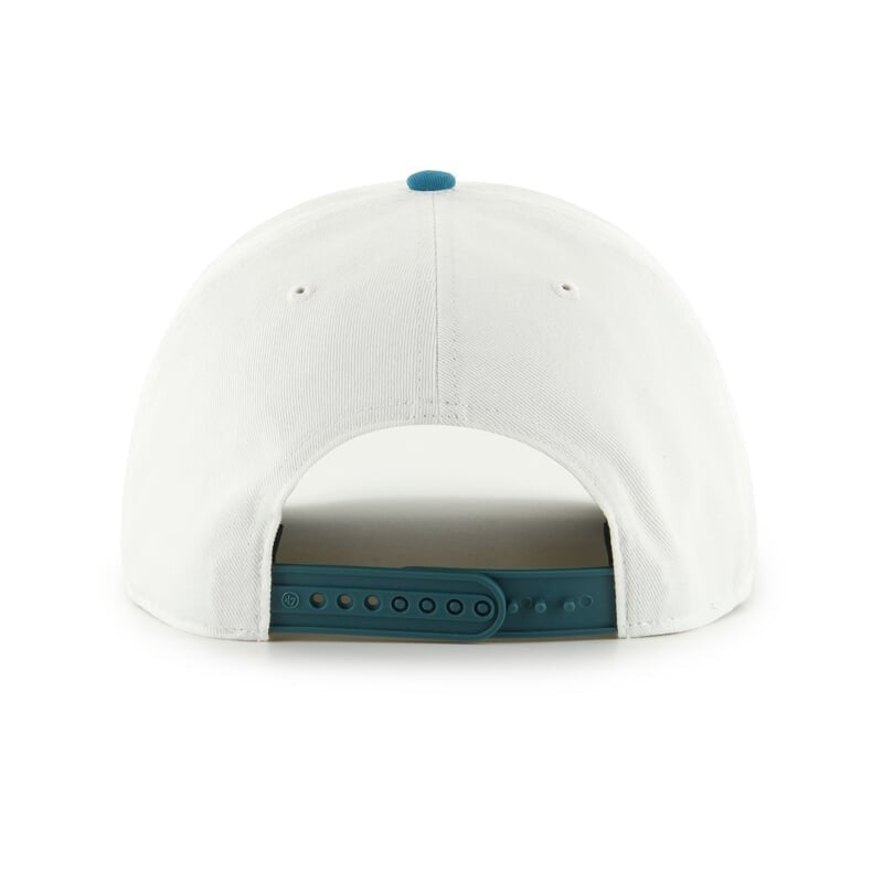 47 Brand Anaheim Ducks NHL Hitch Wave Snapback Cap / White Teal / RRP £35