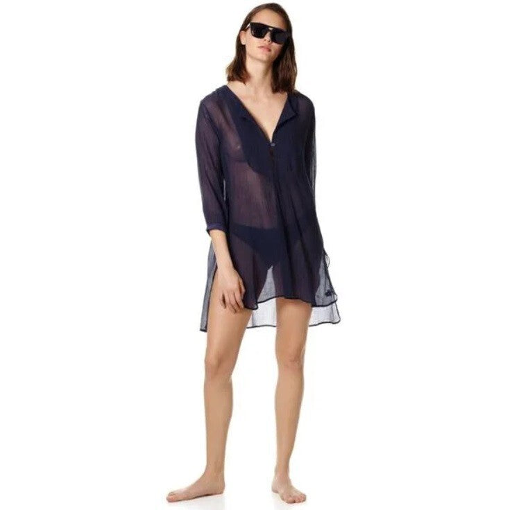 Vilebrequin Fitonia Beach Cover Up Dress / Navy / RRP £275