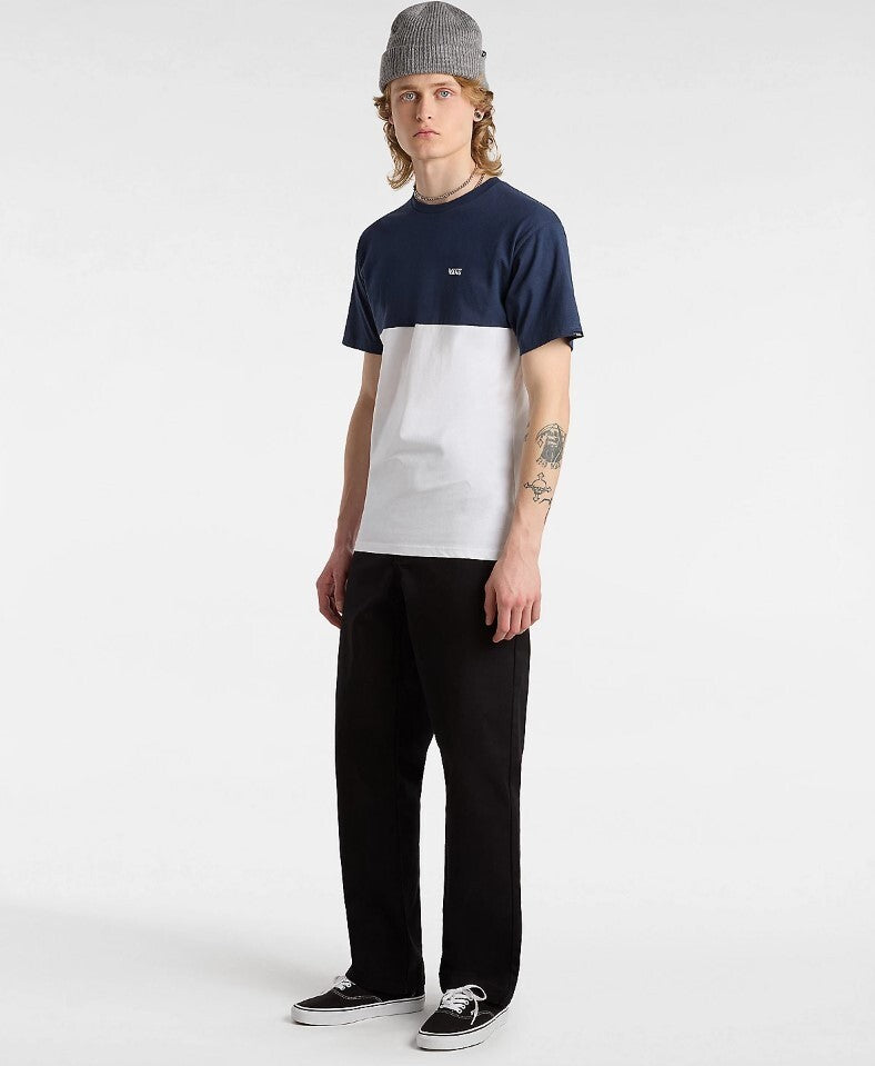 Vans Mens Colour Block T-Shirt / White Blue / RRP £25
