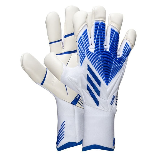 Adidas Predator Edge Hybrid Pro Goalkeeper Gloves / White Blue / RRP £100
