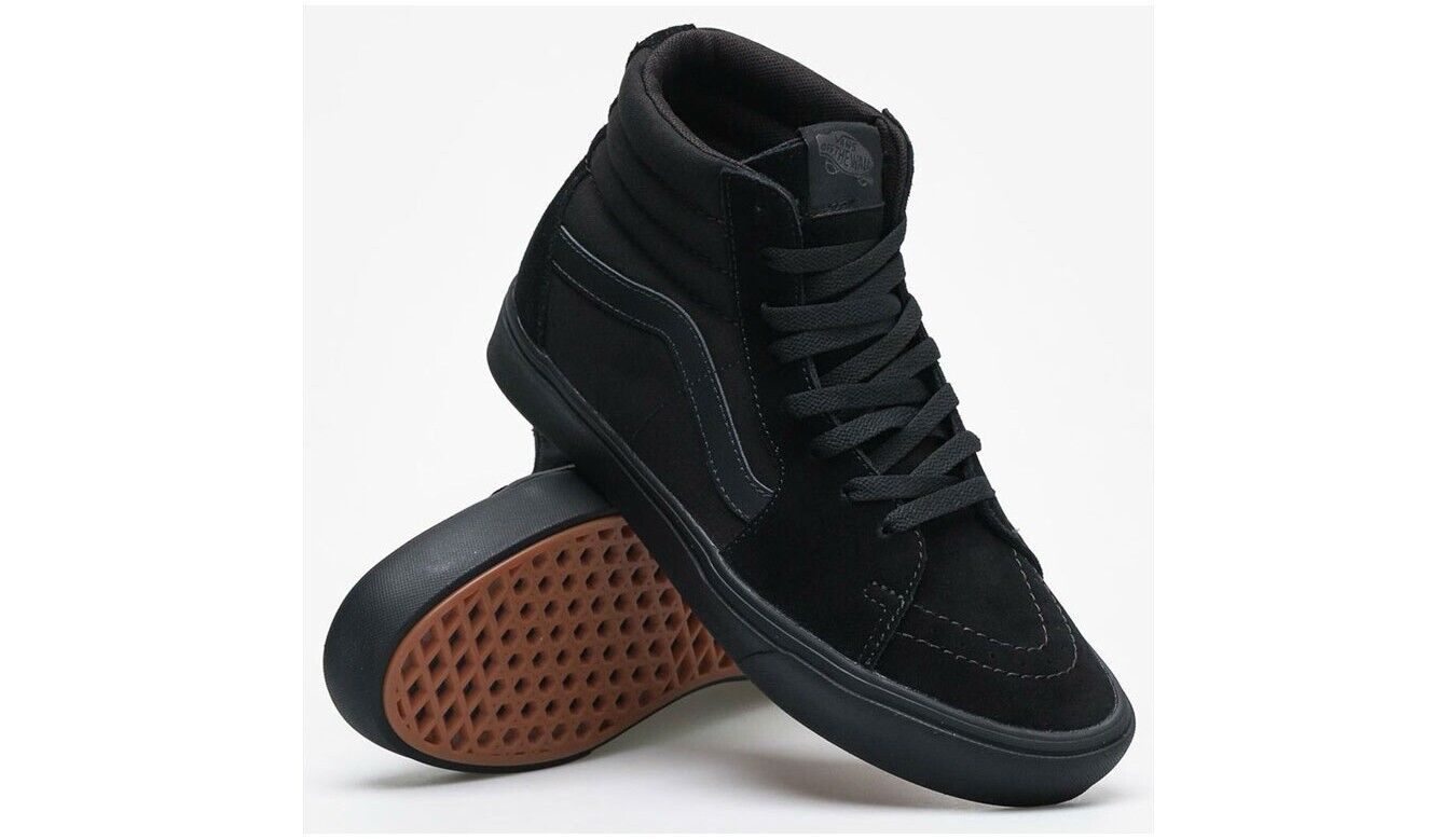 Vans Unisex Comfycush Sk8 Hi Trainers / Triple Black / RRP £85