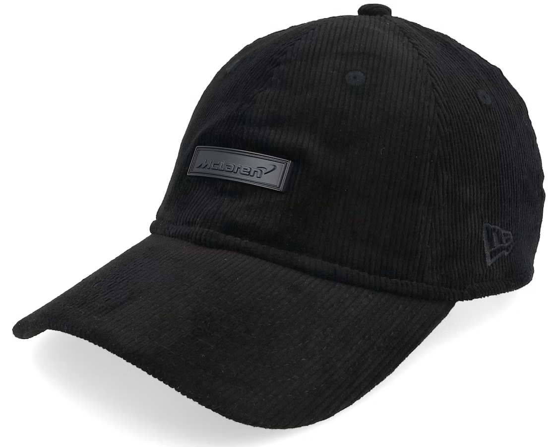 New Era Mclaren Black Cord 9Forty A-Frame Snapback Cap / Black Black / RRP £36