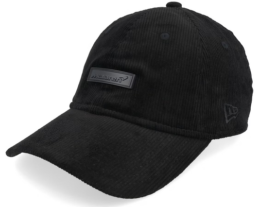 New Era Mclaren Black Cord 9Forty A-Frame Snapback Cap / Black Black / RRP £36