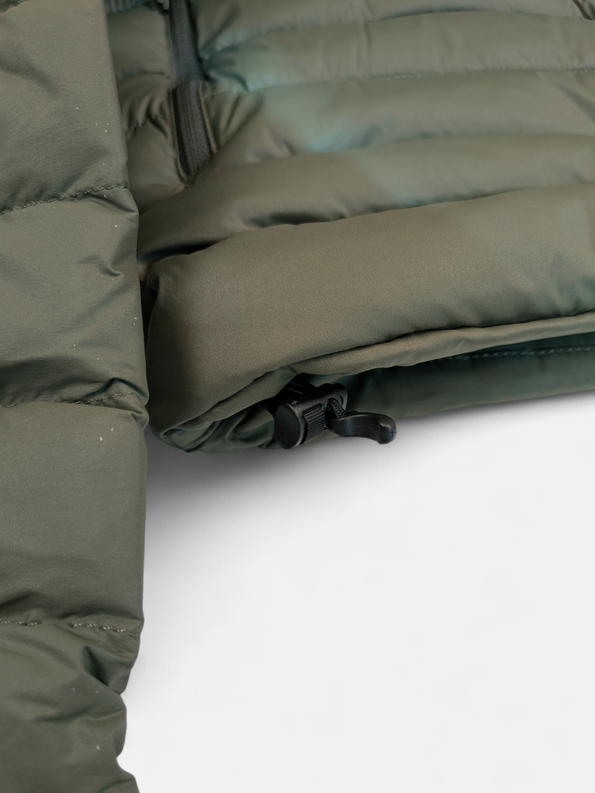 The North Face Mens Stretch Down Hoodie / Taupe Green / RRP £245