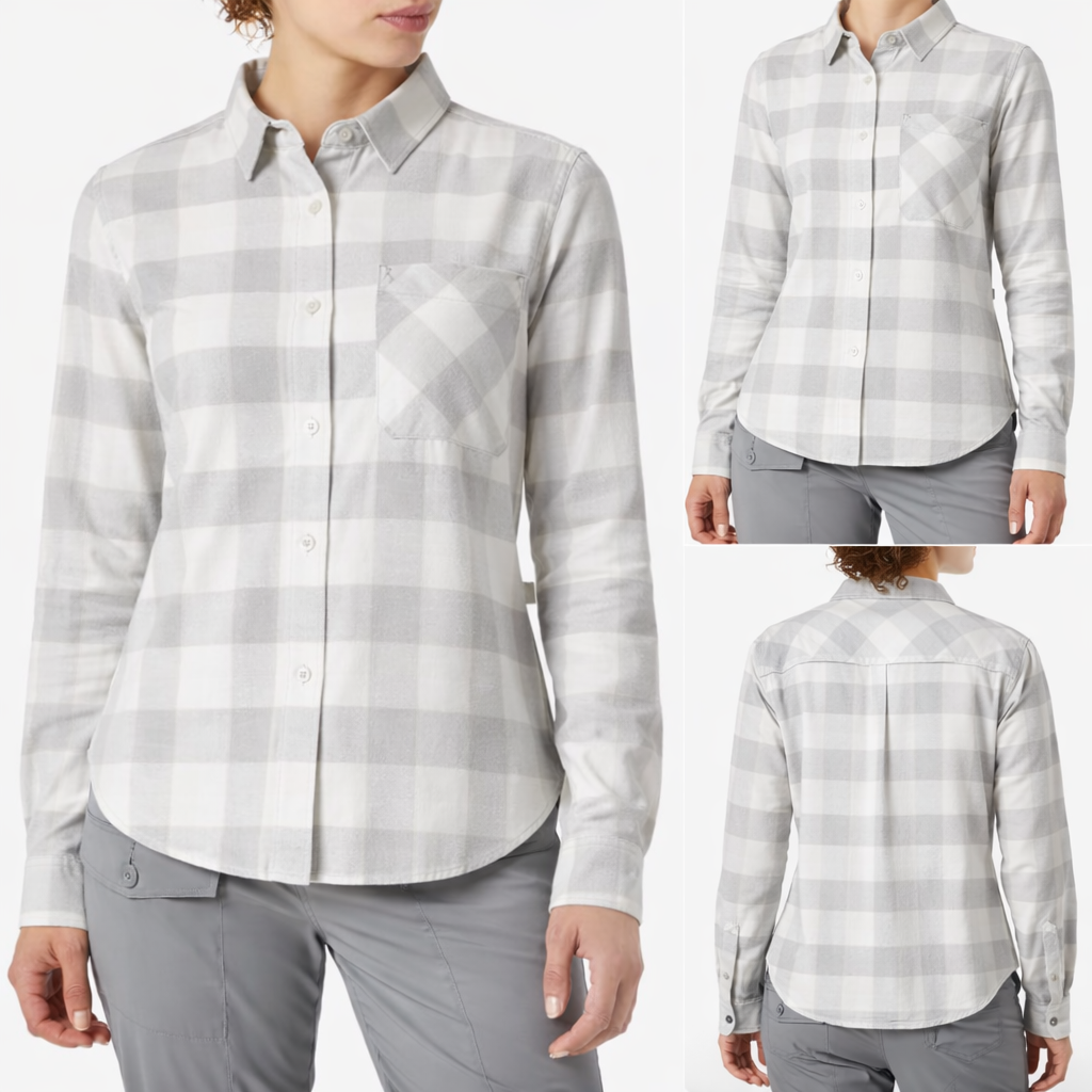 Helly Hansen Women's Twig Check Shirt / Grey Check / RRP £65