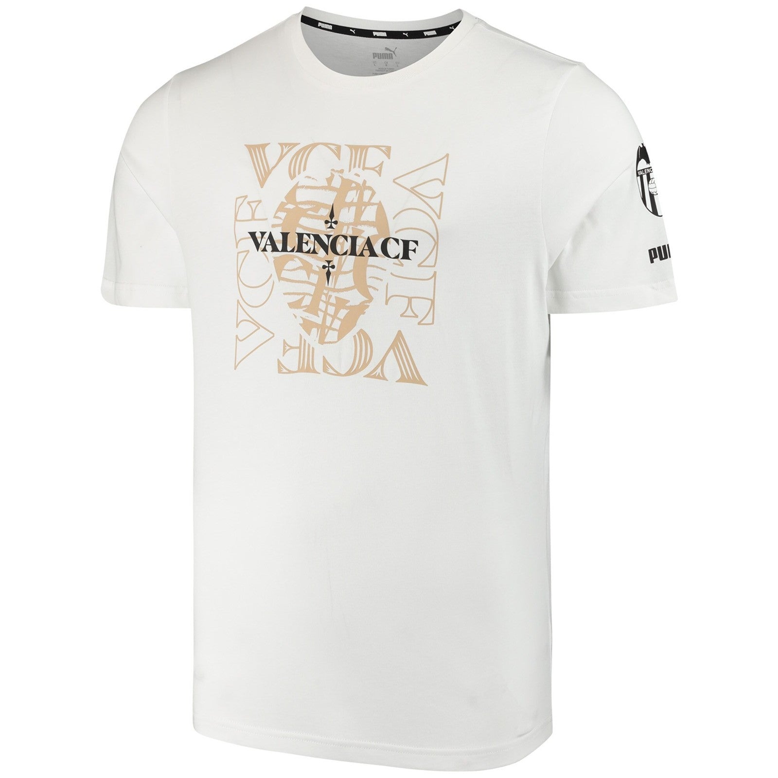 Puma Mens 2020-21 Valencia Puma Ftblcore Graphic Tee / White / RRP £27.99
