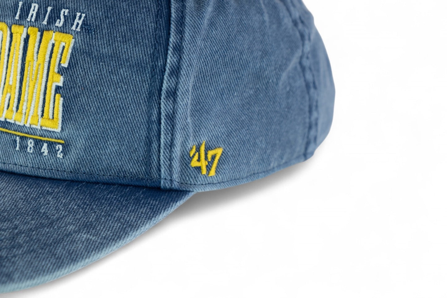 47 Brand Notre Dame Fighting Irish Hitch Snapback Cap / Denim Blue / RRP £35