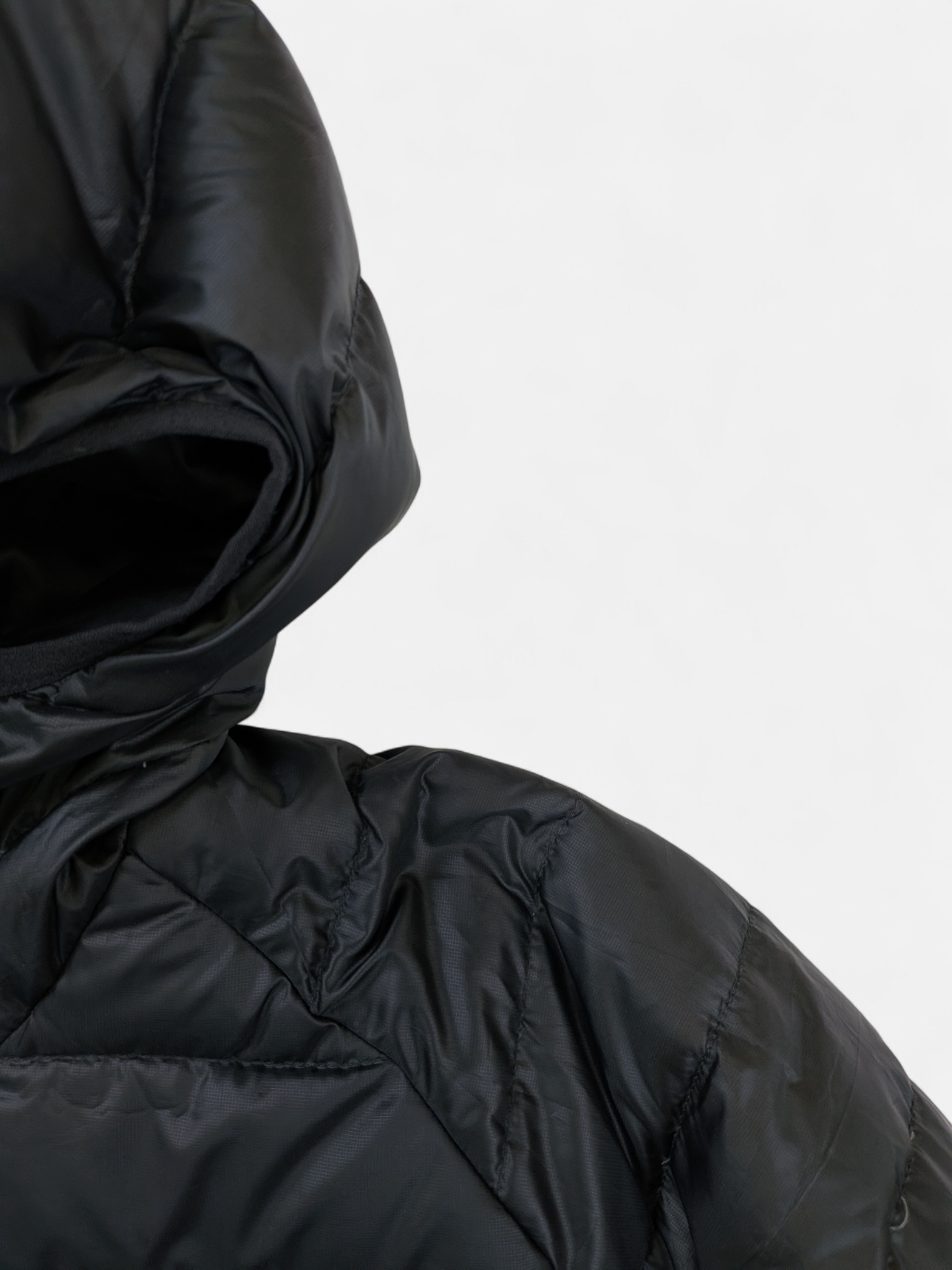 The North Face Mens Stretch Down Hooded Puffer Jacket / Black / RRP £260