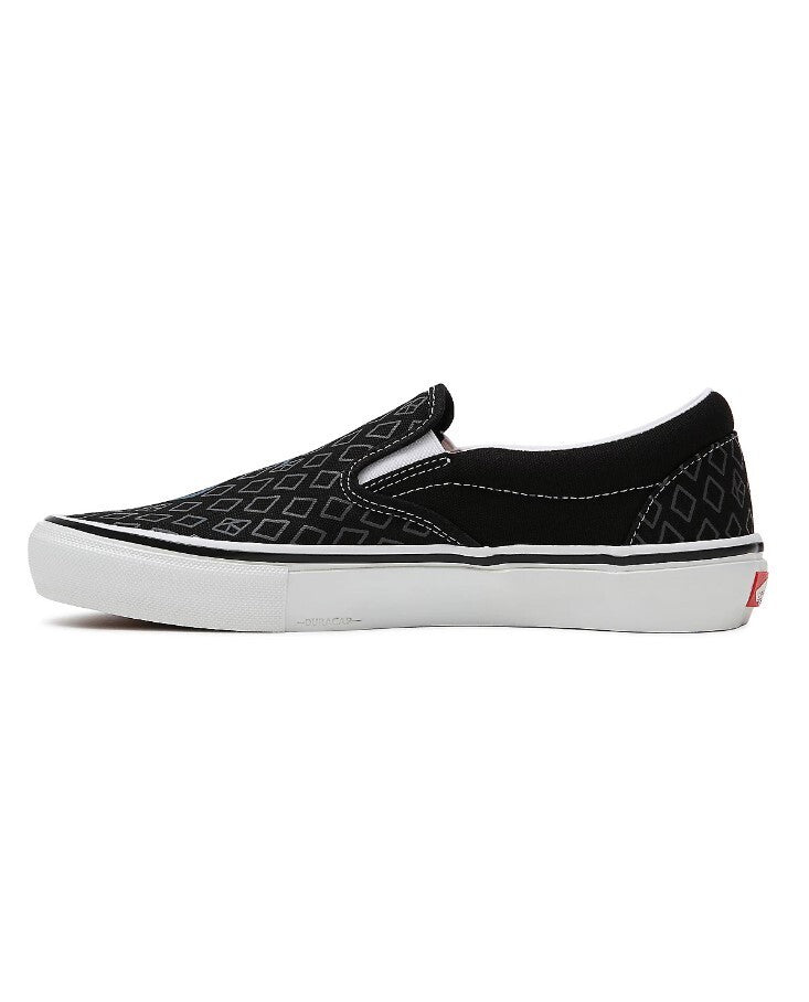 Vans Mens Krooked By Natas For Ray Skate Slip-on Shoes / Black / RRP £70