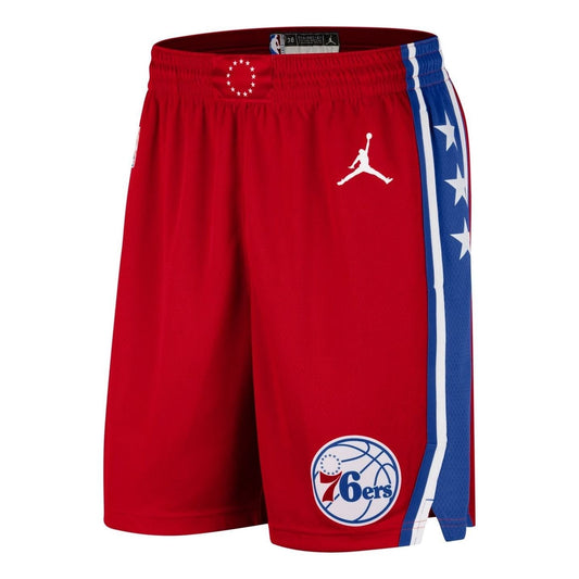 Nike Men's Philadelphia 76ers Basketball Shorts / Red Blue / RRP £70