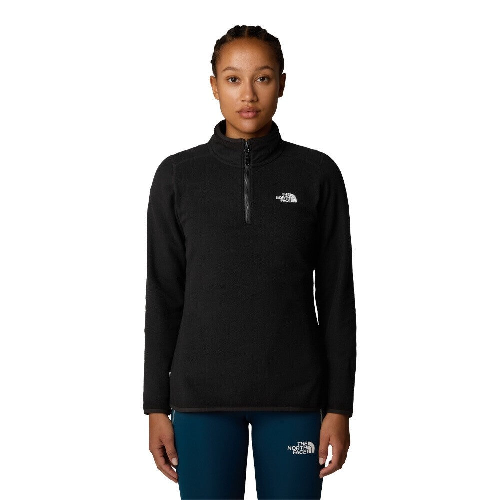 The North Face Womens 100 Glaicer 1/4 Zip Fleece / Black / RRP £65