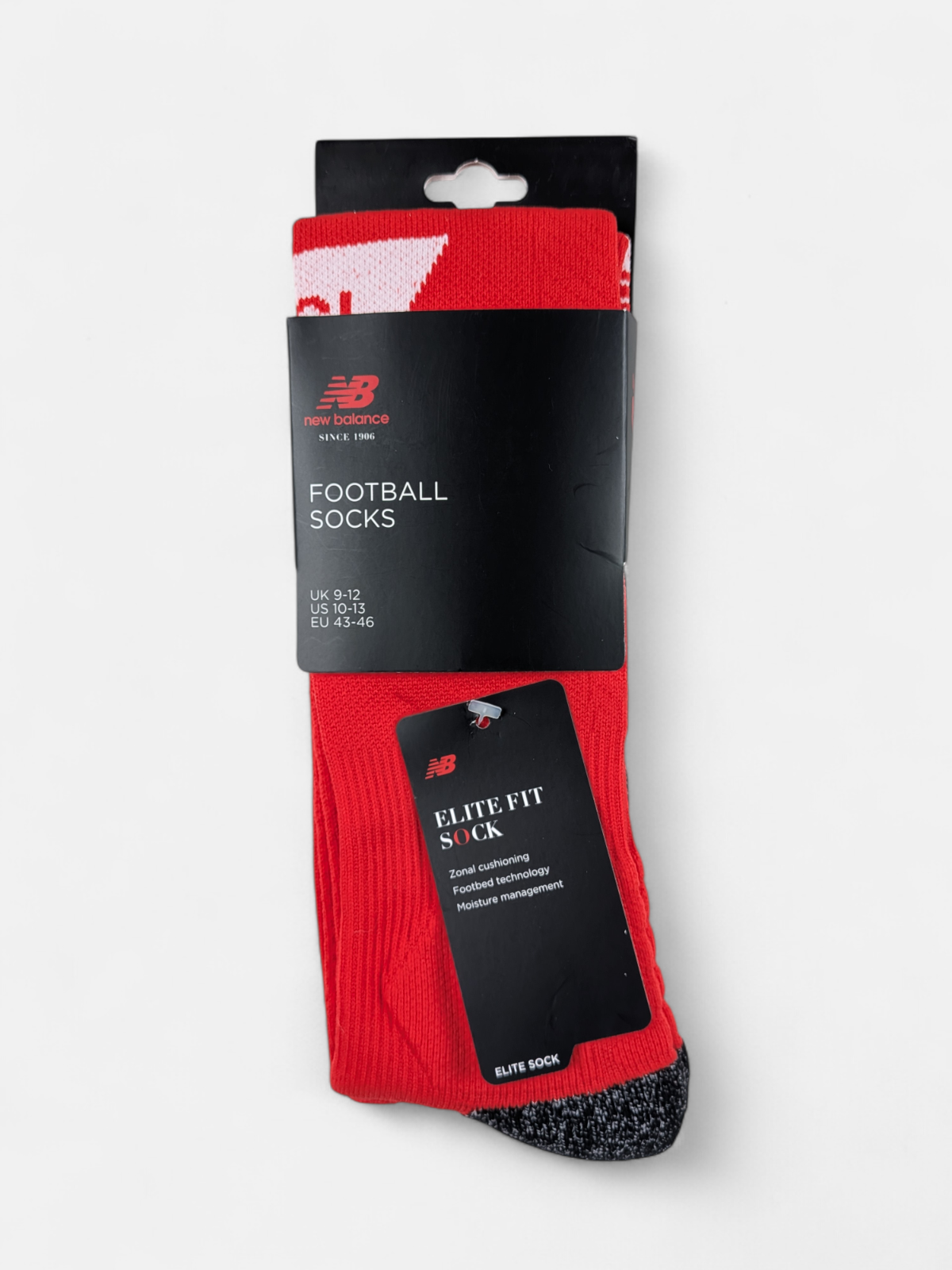 New Balance Mens 2020-21 Standard Liege Home Change Socks / BNWT / Red / RRP £13